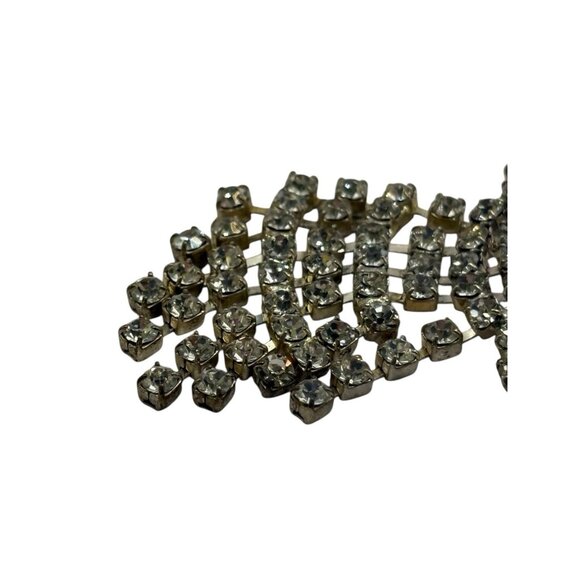 VTG Angel Brooch Pin Cherub w/ Halo Dangling Crystal Clear Rhinestones No Lead - Picture 7 of 14